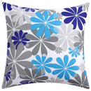 Modern blue floral cushion cover set living room decor
