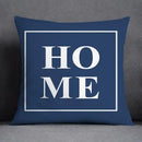 Modern blue geometric floral design pillowcase living room cushion