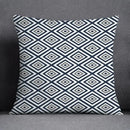 Modern blue geometric floral design pillowcase living room cushion