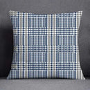Modern blue geometric floral design pillowcase living room cushion