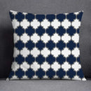 Modern blue geometric floral design pillowcase living room cushion
