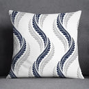 Modern blue geometric floral design pillowcase living room cushion