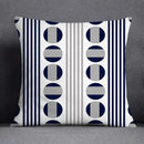 Modern blue geometric floral design pillowcase living room cushion
