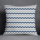 Modern blue geometric floral design pillowcase living room cushion
