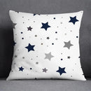 Modern blue geometric floral design pillowcase living room cushion
