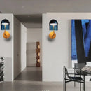 DecorBites™ Blue Glass Wall Sconce Lamps | Designer Luxury Home Decor Light Fixture