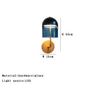 DecorBites™ Blue Glass Wall Sconce Lamps | Designer Luxury Home Decor Light Fixture