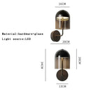 DecorBites™ Blue Glass Wall Sconce Lamps | Designer Luxury Home Decor Light Fixture