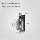 DecorBites™ Blue Glass Wall Sconce Lamps | Designer Luxury Home Decor Light Fixture