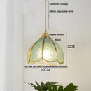 Modern blue & gold butterfly glass led pendant light kitchen fixture
