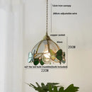 Modern blue & gold butterfly glass led pendant light kitchen fixture