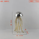 Modern blue & green crystal jellyfish sculpture living room decor