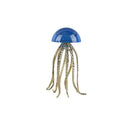 Modern blue & green crystal jellyfish sculpture living room decor