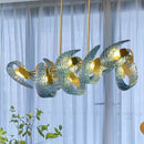 Modern blue & green decorbites glass chandelier dining room light