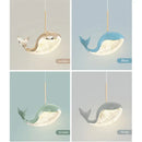 Modern blue green & gold decorbites dolphin chandelier bedroom light