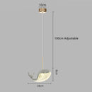 Modern blue green & gold decorbites dolphin chandelier bedroom light