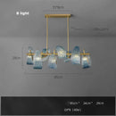 Modern blue queen crystal glass chandelier living room light
