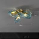 Modern blue queen crystal glass chandelier living room light