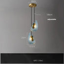 Modern blue queen crystal glass chandelier living room light