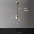 Modern blue queen crystal glass petal chandelier for bedroom