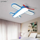 Modern blue & red airplane led lighting fixture bedroom chandelier