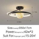 Modern blue star led pendant light bedroom white circular fixture