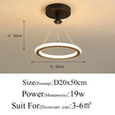 Modern blue star led pendant light bedroom white circular fixture