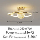 Modern blue star led pendant light bedroom white circular fixture