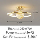 Modern blue star led pendant light bedroom white circular fixture