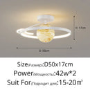 Modern blue star led pendant light bedroom white circular fixture