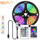 Modern bluetooth rgb led strip light bedroom app control decorbites