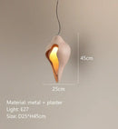 Modern blush pink ceramic pendant light dining room decorbites conch