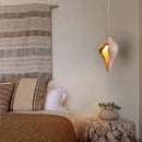 Modern blush pink ceramic pendant light dining room decorbites conch