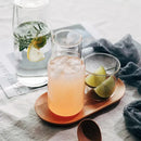 Modern borosilicate glass drinkware set kitchen carafe and tumbler