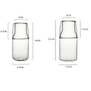 Modern borosilicate glass drinkware set kitchen carafe and tumbler