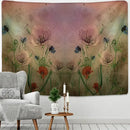 DecorBites™ Botanical Wildflower Tapestry Wall Hanging Flower Chart Hippie Bohemian Tapestries
