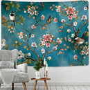 DecorBites™ Botanical Wildflower Tapestry Wall Hanging Flower Chart Hippie Bohemian Tapestries