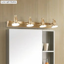 DecorBites™ Nordic Brass Wall Lighting - 4 Head Bathroom Vanity Lamp with Round Metal Shade in Warm/White Light