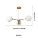 DecorBites™ Glass Ball Pendant Lights: Modern LED Hanging Lamp for Home, Restaurant, Bar, and Cafe
