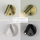 Modern brass adjustable led wall reading lamp bedroom spotlight