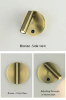 Modern brass adjustable led wall reading lamp bedroom spotlight