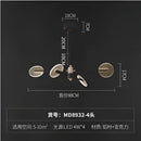 Modern brass and black acrylic led ceiling chandelier living room
