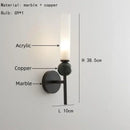 Modern brass and black decorbites foyer hallway lamp living room sconce