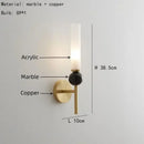 Modern brass and black decorbites foyer hallway lamp living room sconce