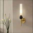 Modern brass and black decorbites foyer hallway lamp living room sconce