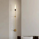 Modern brass and black decorbites foyer hallway lamp living room sconce
