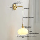 DecorBites™ Ceramic Copper LED Wall Lamp with Pull Chain Switch for Modern Style Interiors