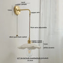 DecorBites™ Ceramic Copper LED Wall Lamp with Pull Chain Switch for Modern Style Interiors