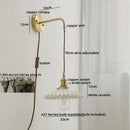 DecorBites™ Ceramic Copper LED Wall Lamp with Pull Chain Switch for Modern Style Interiors