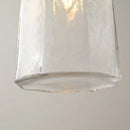 Modern brass and clear glass led pendant lamp for dining room